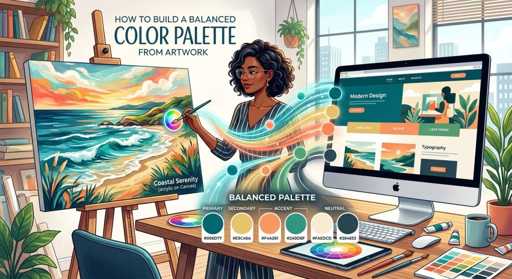 How to Build a Balanced Color Palette From Artwork for Web Design